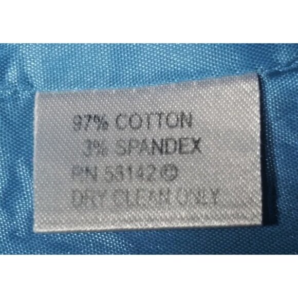 Kelly & Diane womens pants slacks ankle Sz 8 blue embroidered stretch zip flat - Picture 7 of 7